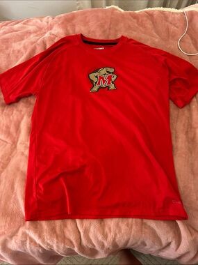 Maryland Terrapins Red Athletic T-Shirt